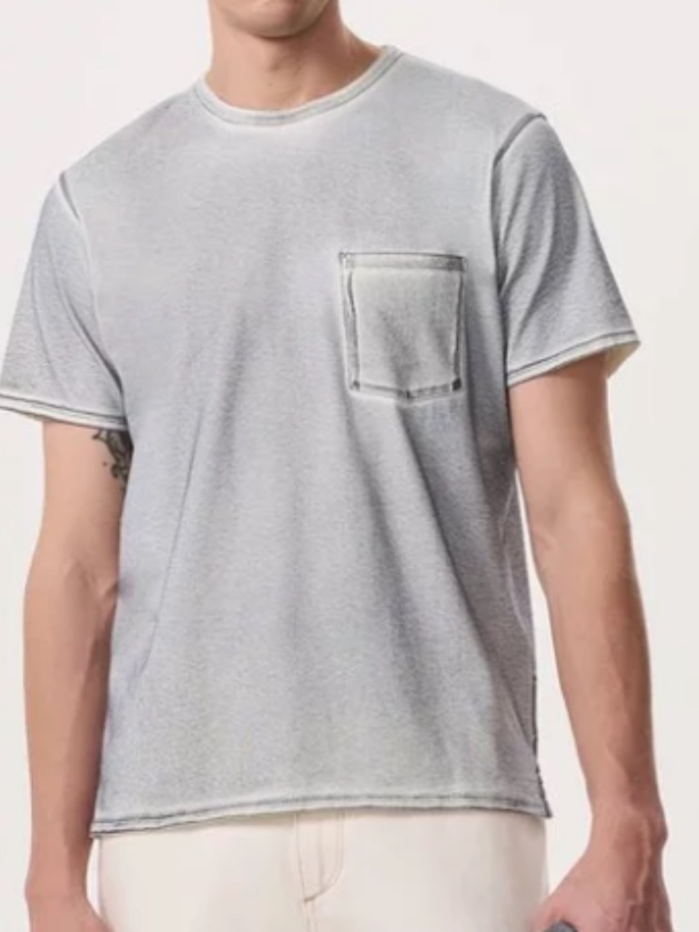 Rag & Bone, Washed Cotton Jersey T-Shirt | XS | Grey